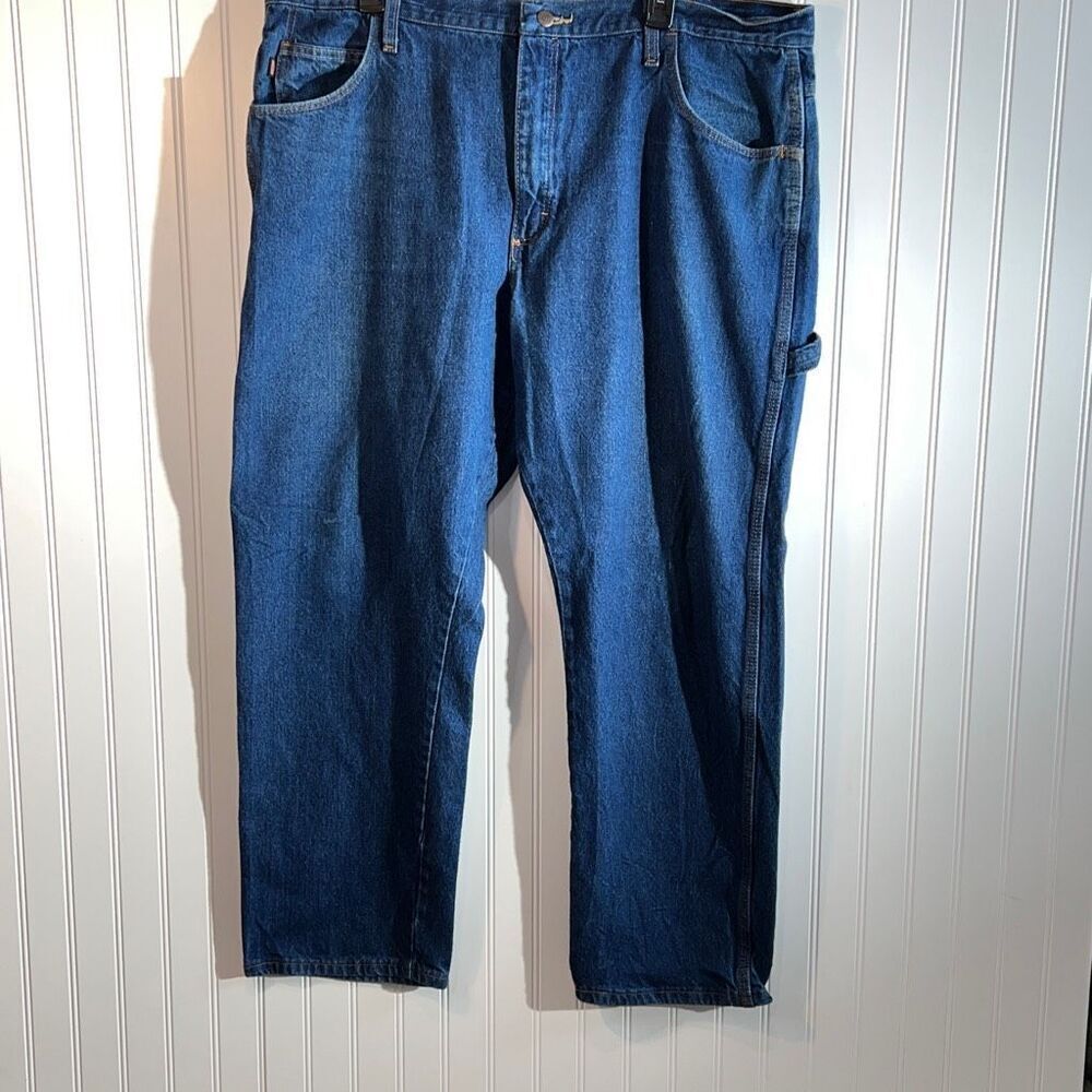 Red Kap Men's Work Cargo Pants 42X30 Denim Blue Jean Cargo Regular Fit